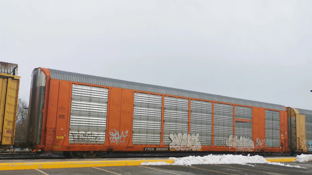 BNSF 27541 (Body) TTGX 693825 (Flat)